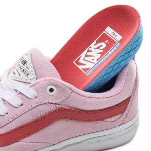 pink vans with flames