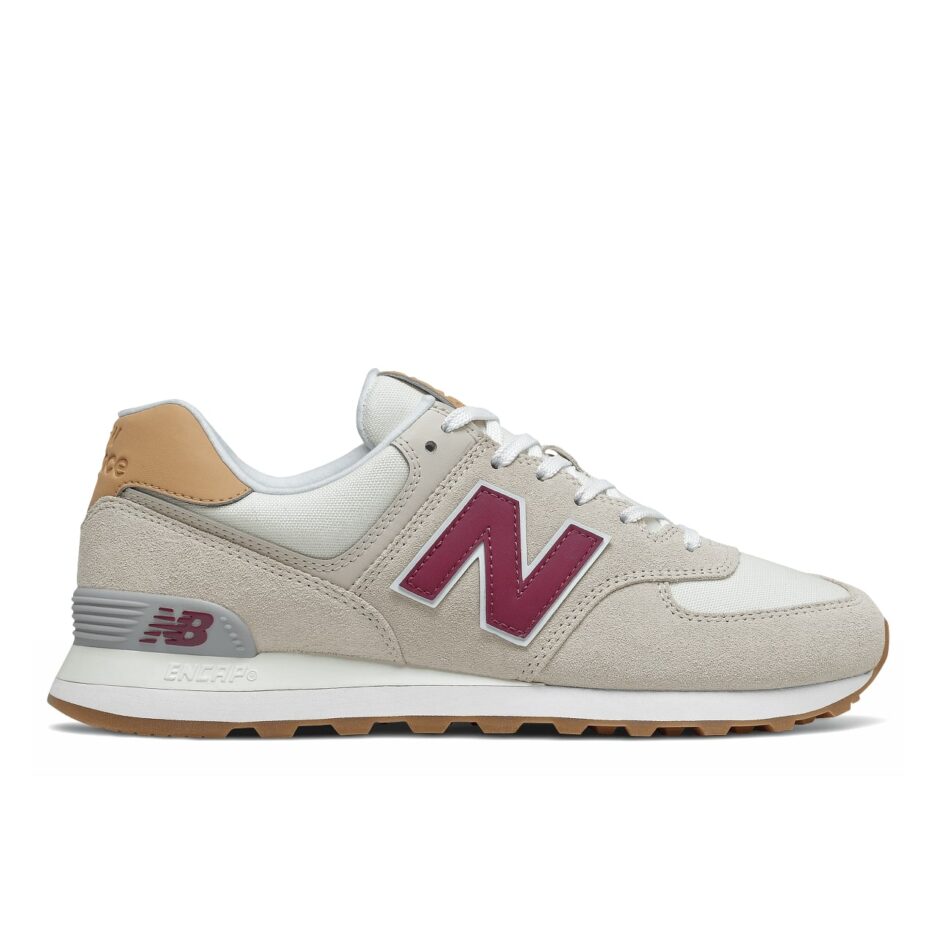 new balance 574 ανδρικο μπεζ μπορντω