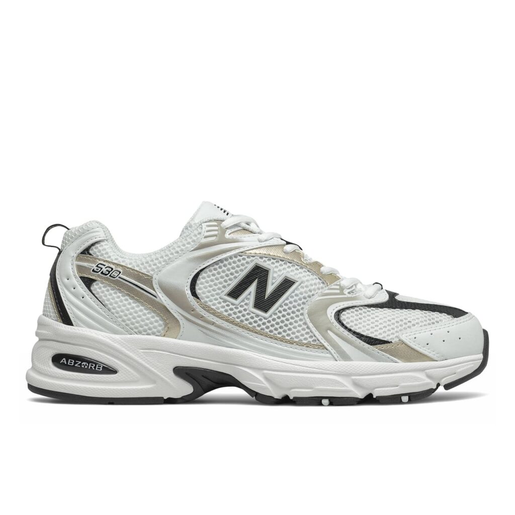 new balance 530 womens beige and white