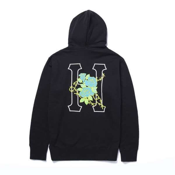 HUF Barb Wire Classic H Pullover Hoodie - Black · Slide Culture