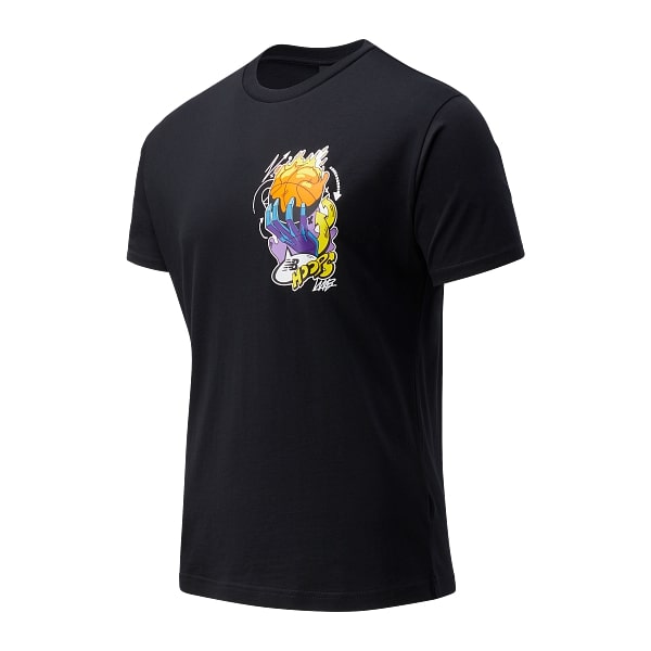 new-balance-mens-hoops-kervin-on-fire-tee-black-mt13591bk-1 new balance tshirt ανδρικα