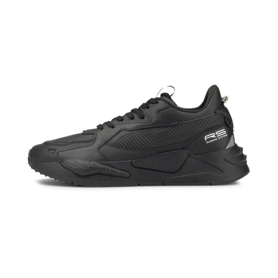 puma rs z παπουτσια δερματινα μαυρα