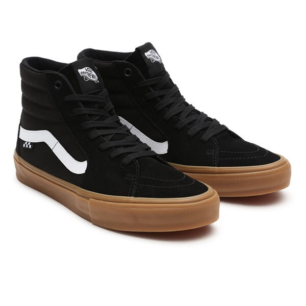 black vans brown gum