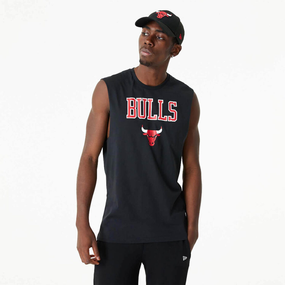 New Era NBA Chicago Bulls Team Logo Tank Men's - Black (60357039 ...