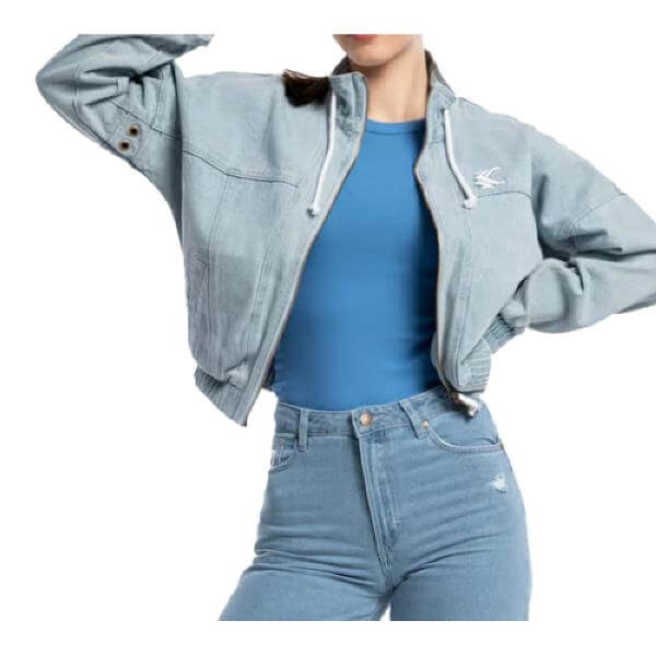 karl-kani-og-flower-denim-jacket-womens-bleached-blue-KW231-029-1-1 karl kani tzin mpoufan gynaikeio