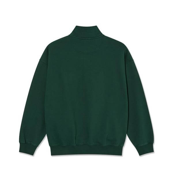 Polar-Skate-Co-W24-Frankie-Half-Zip-Sweatshirt-Grn-PSC-W24-37-3