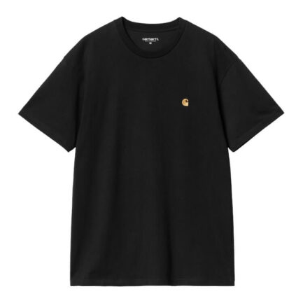 Carhartt WIP Chase T-Shirt Ανδρικό - Black/Gold (I026391-00FXX)