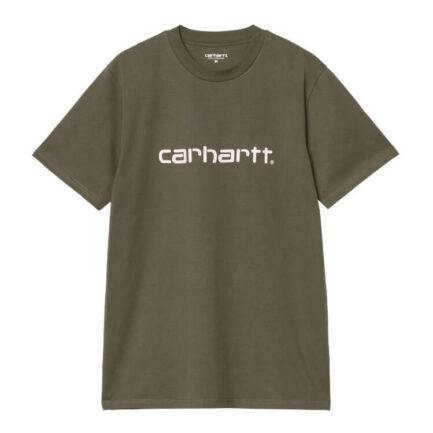 Carhartt WIP Script T-Shirt Men's - Turtle/Air Pink (I031047-2QHXX)