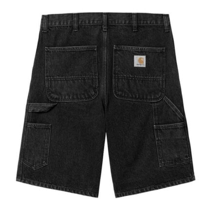 Carhartt WIP Single Knee Short Men's - Black Stone Washed (I032026-8906)