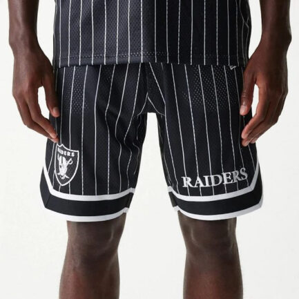 New Era NFL Las Vegas Raiders Pinstripe Mesh Shorts Βερμούδα Ανδρική - Black (60667938)