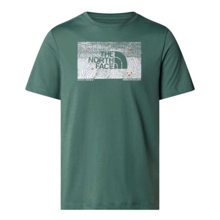 The North Face Foundation Abstract Graphic T-Shirt Men's - Duck Green (NF0A8BQVHCH)