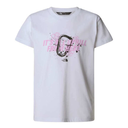 The North Face Girl’s S/S Graphic Relaxed Tee Kid's (7-16 Years) - TNF White (NF0A8AXFFN4)