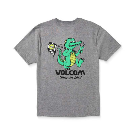 Volcom Boys Gatornation T-Shirt Kid's - Grey Heather (HA418VB8-GHT)