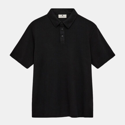 Anerkjendt Akkikki Waffle Polo T-Shirt Men's - Black (901924-0000)