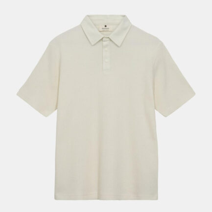 Anerkjendt Akkikki Waffle Polo T-Shirt Men's - Tofu (901924-9503)
