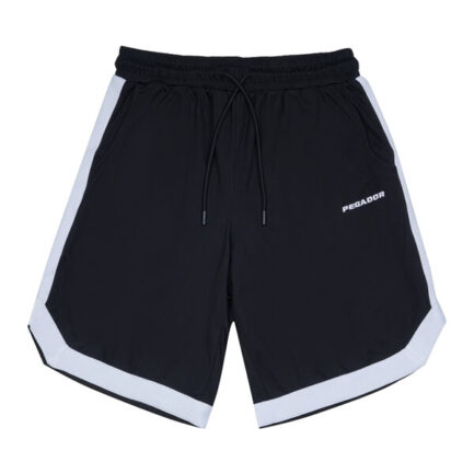 Pegador Melcom Logo Basketball Shorts Men's - Black White (PGDR-4699-001)