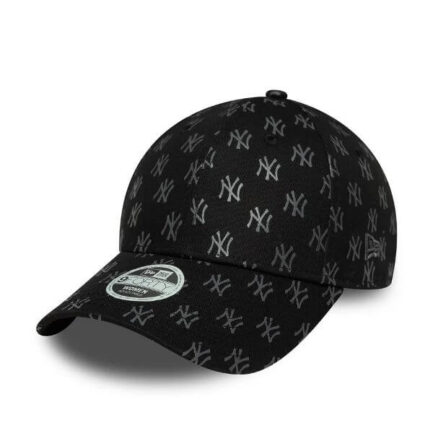 New Era New York Yankees Monogram 9FORTY Adjustable Cap Καπέλο Γυναικείο - Black (60667489)