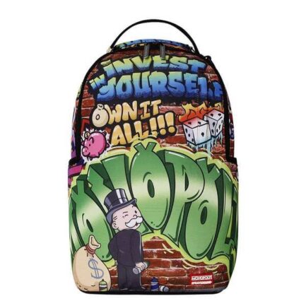 Sprayground Monopoly Man Graffiti DLXR Backpack (B7158)