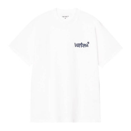 Carhartt WIP S/S Wiptopia Script T-Shirt Men's - White/Blue (I035495-0IYXX)