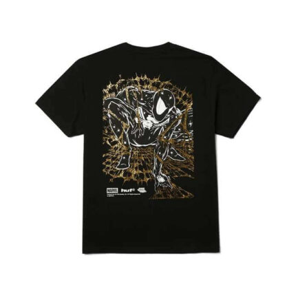HUF x Marvel Spider-Man Arachknight Gold T-Shirt Ανδρικό - Black (TS02728-BLACK)