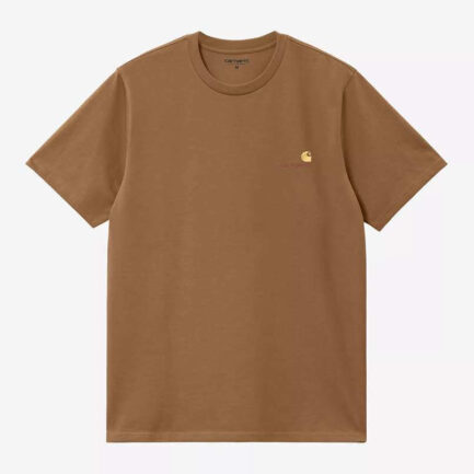 Carhartt WIP American Script T-Shirt Men's - Hamilton Brown (I029956-HZXX)