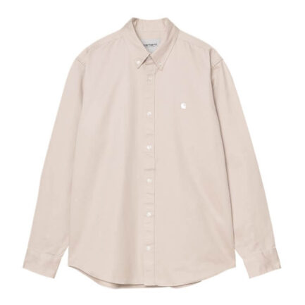 Carhartt WIP Madison L/S Shirt Μακρυμάνικο Πουκάμισο Ανδρικό - Fleur De Sel/Wax (I023339-2V4XX)