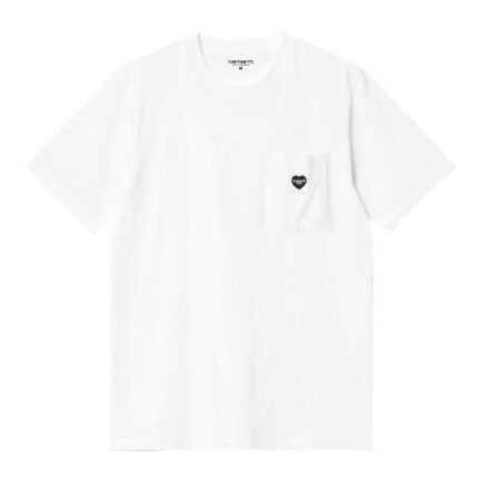 Carhartt WIP Pocket Heart T-Shirt Ανδρικό - White/Black (I032128-00AXX)