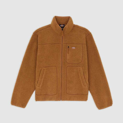 Dickies Mount Hope Sherpa Fleece Ανδρικό - Brown Duck (DK0A4YEE0BD)