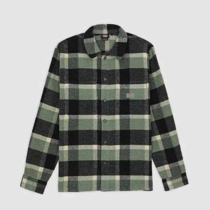 Dickies Plaid Coaling Long Sleeve Shirt Men's - Sea Spray (DK0A4XZZL19)