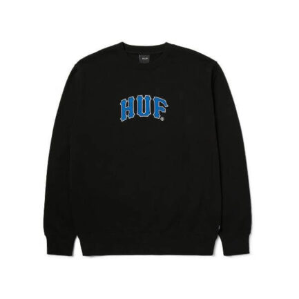 HUF Arch Applique Crewneck Men's - Black (PF00766-BLACK)