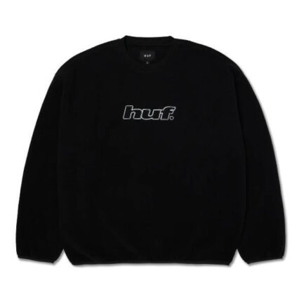 HUF H Dot Polar Fleece Crewneck Unisex - Black (FL00247-BLACK)