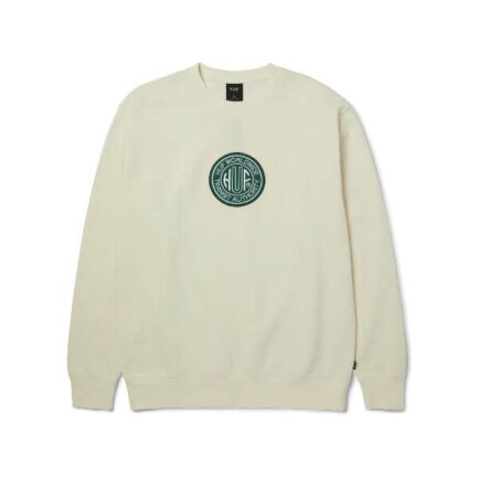 HUF Transit Authority Crewneck Men's - Bleach (PF00760-BLECH)