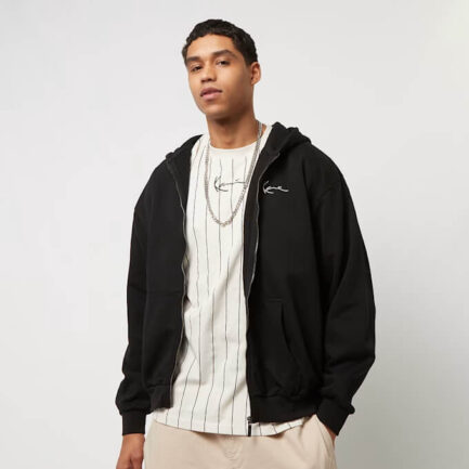 Karl Kani Chest Signature Essential Zip Hoodie Men's - Black (KM-ZH011-001-01)