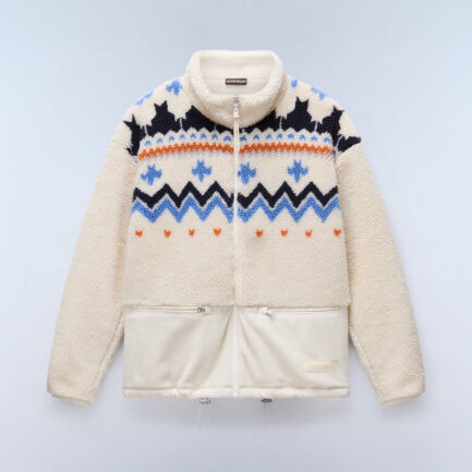 Napapijri Ansei Full Zip Fleece Jacket Women's - Beige Dimity (NP0A88VLN1J)