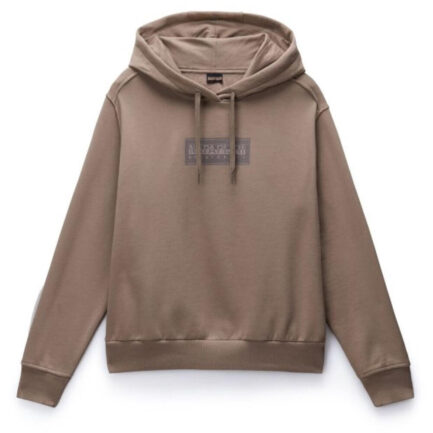 Napapijri Box Logo Hoodie Women's - Fallen Rock (NP0A4HYQN1T)
