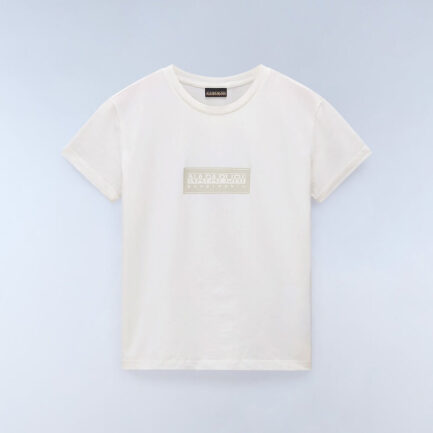 Napapijri Box Logo T-Shirt Women's - White Heron (NP0A4IP1206)