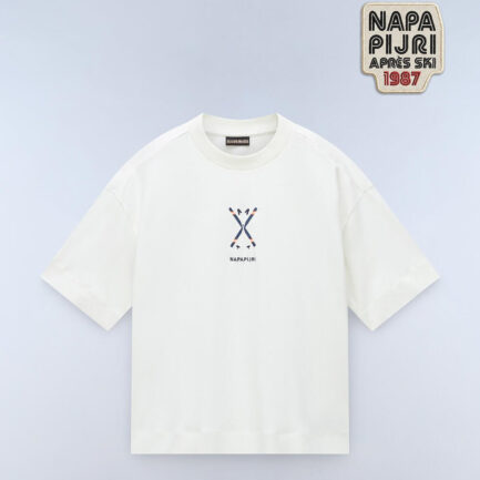 Napapijri Irto T-Shirt Women's - White Heron (NP0A88SO206)