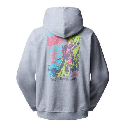The North Face Expedition Celebration Oversized Hoodie Men's - Light Grey Heather (NF0A8E3FDYX)