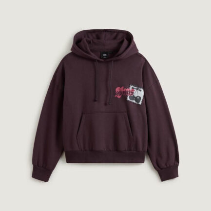 Vans Cherryrise Retro Pullover Hoodie Women's - Dark Port (VN000Q41EMS)