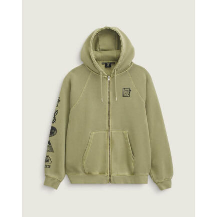 Vans MTE TeamTeam Full Zip Hoodie Men's - Loden Green (VN000PJMZBF)