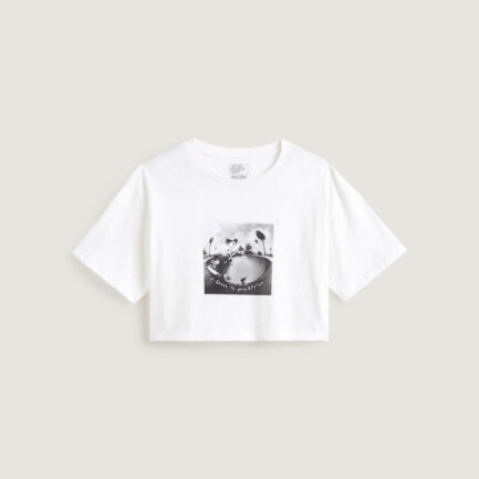 Vans Rhythm Relaxed Crop T-Shirt Γυναικείο - White (VN000RCHWHT)