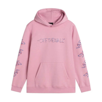 Vans Scribbled Past Pullover Hoodie Kids Φούτερ Παιδικό (8-14 Ετών) - Pink Dawn (VN000PXBEN7)