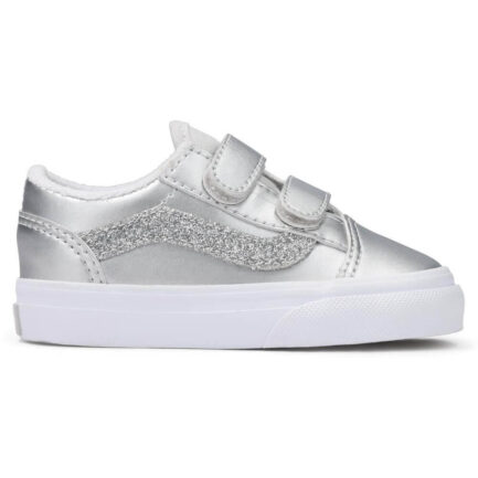 Vans Toddler Old Skool Velcro Dazzled Shoes Παπούτσια Παιδικά (1-4 Ετών) - Lunar Rock (VN000CTG7VF)