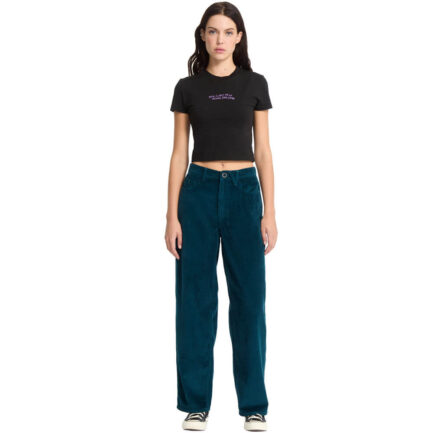 Volcom Weellow II Corduroy Pant Κοτλέ Παντελόνι Γυναικείο - Emerald Green (B1932506-EMG)