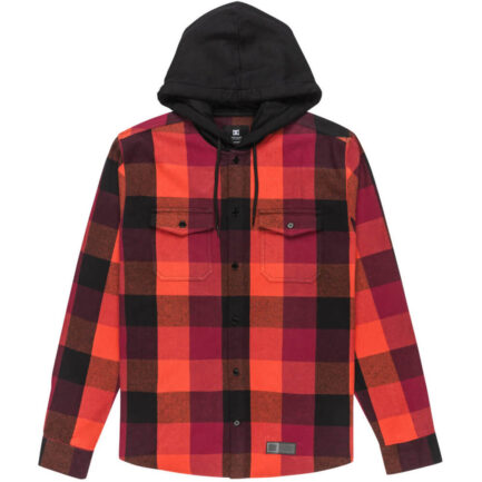 DC Ruckus Hooded Shirt Men's - Picante (ADYWT03104-NQV0)