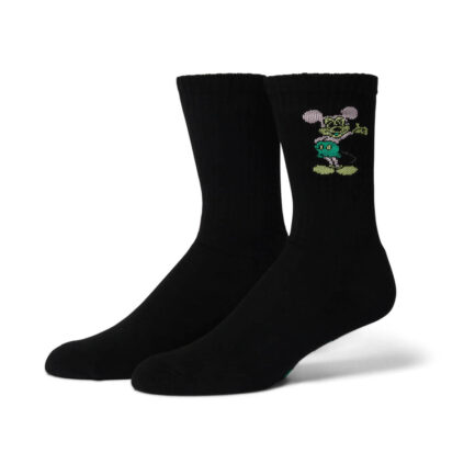 HUF x Disney Mickey Mouse Greetings Crew Sock - Black (SK00963-BLACK)