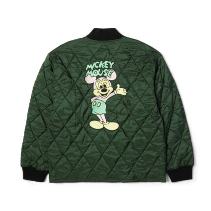 HUF x Disney Mickey Mouse Mickey Quilted Work Jacket Men's - Forest Green (JK00511-FOGRN)