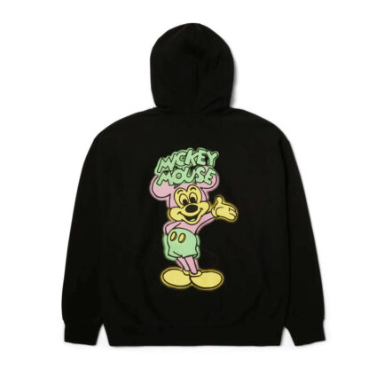 HUF x Disney Mickey Mouse Mickey Spray Full Zip Hoodie Men's - Black (FL00253-BLACK)