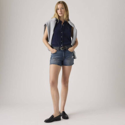 Levi's 501® Curve Jean Shorts Τζιν Σορτς Γυναικείο - Dark Indigo Blue (005DP0006)