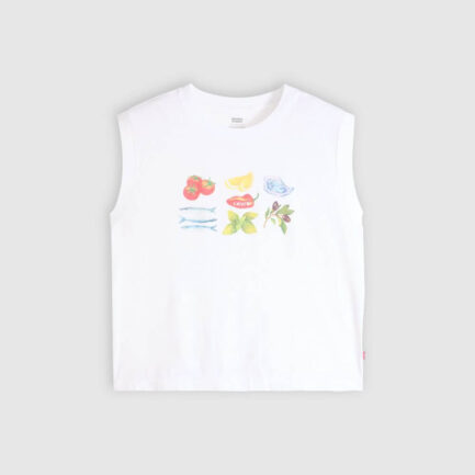 Levi's Graphic Boxy Tank Top Women's - White (001MW0019)